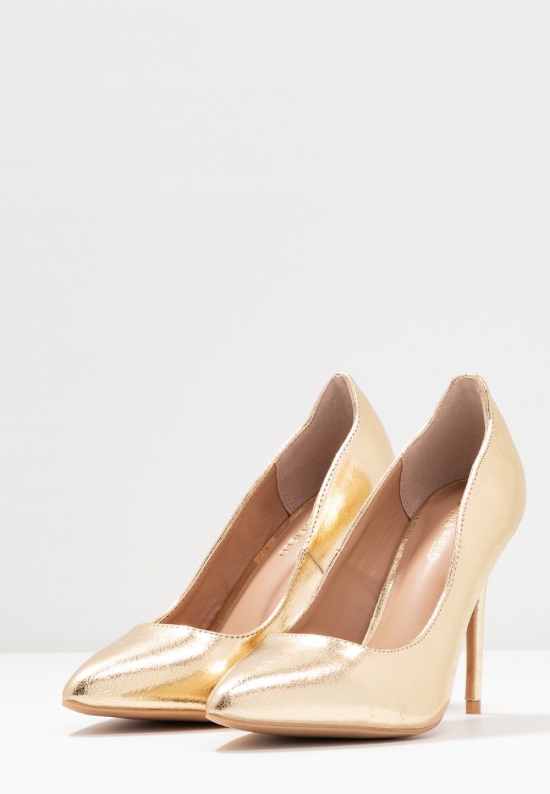 Anna Field Discount High Heels Klackar Dam Guld | SE-SGIOTL598