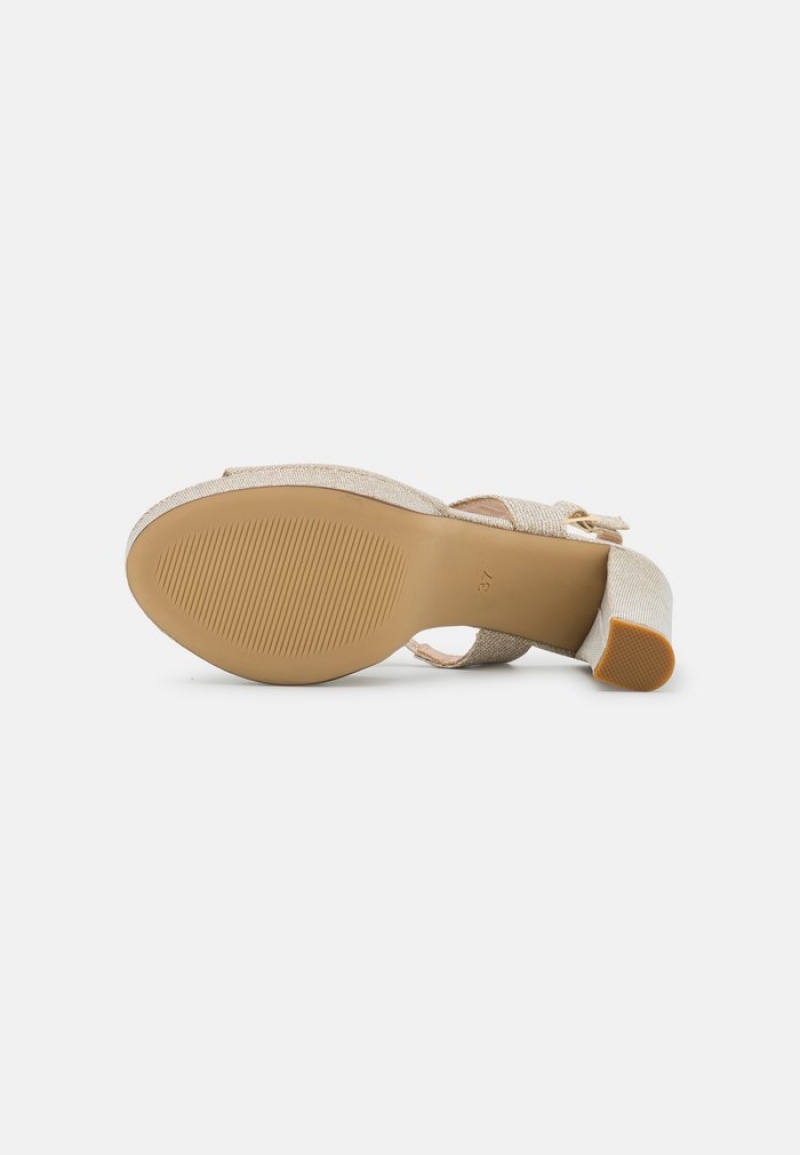 Anna Field Discount High Klackar Sandaler Dam Guld | SE-EIGXUB528