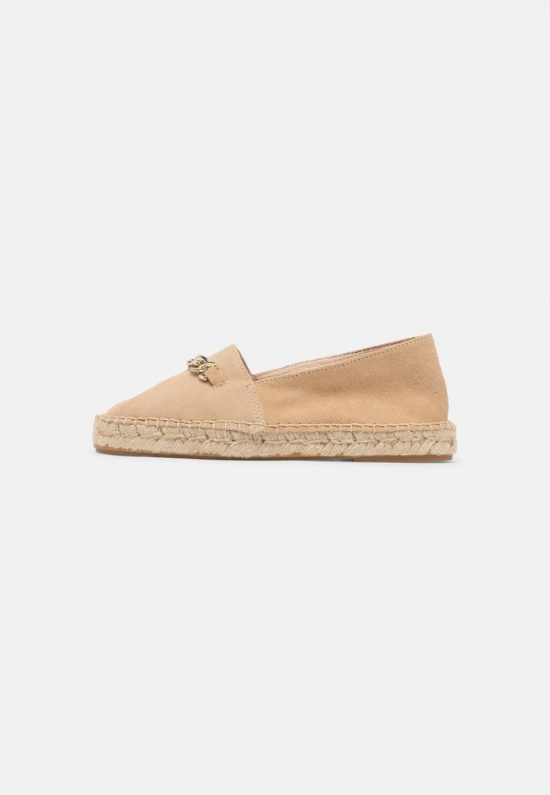 Anna Field Discount Leather Espadrilles Låga Skor Dam Beige | SE-AQINUT563