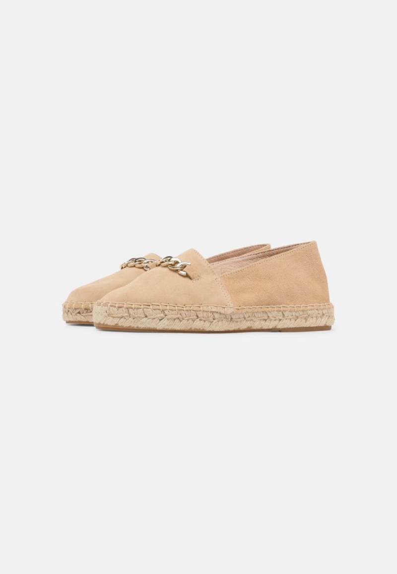 Anna Field Discount Leather Espadrilles Låga Skor Dam Beige | SE-AQINUT563