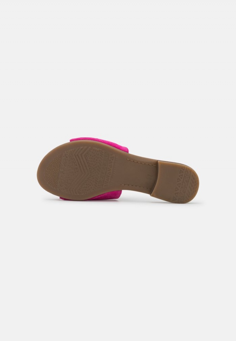 Anna Field Discount Leather Mules Dam Rosa | SE-JPIZDO546