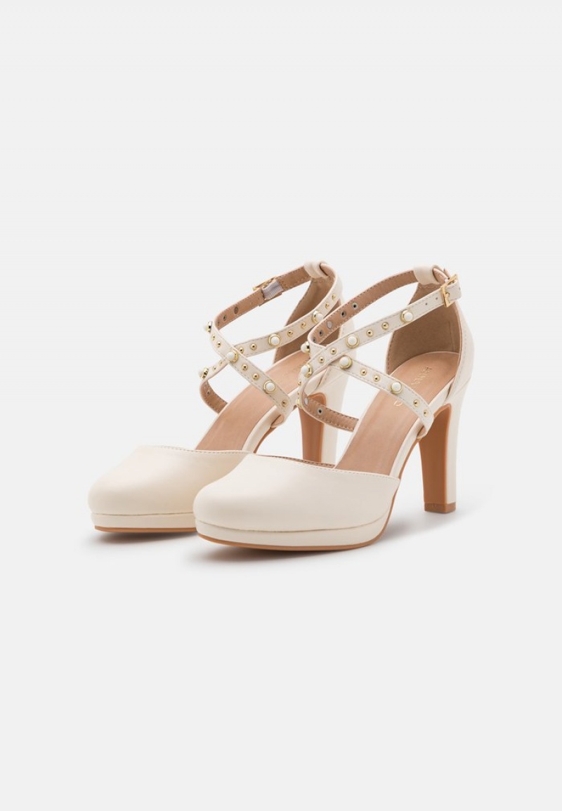 Anna Field Discount Platform Heels Klackar Dam Vita | SE-BXCZIO784