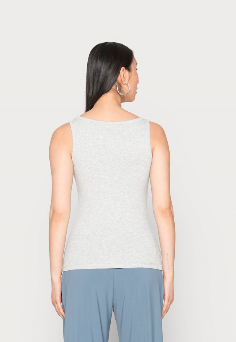 Anna Field Discount Top T-Shirt Dam Grå | SE-NMAZVW670