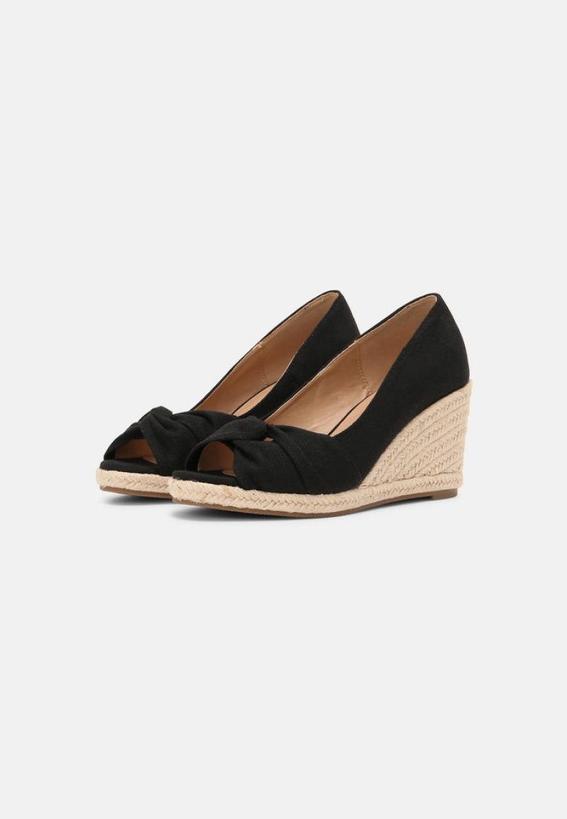 Anna Field Discount Wedges Klackar Dam Svarta | SE-RIYLME501