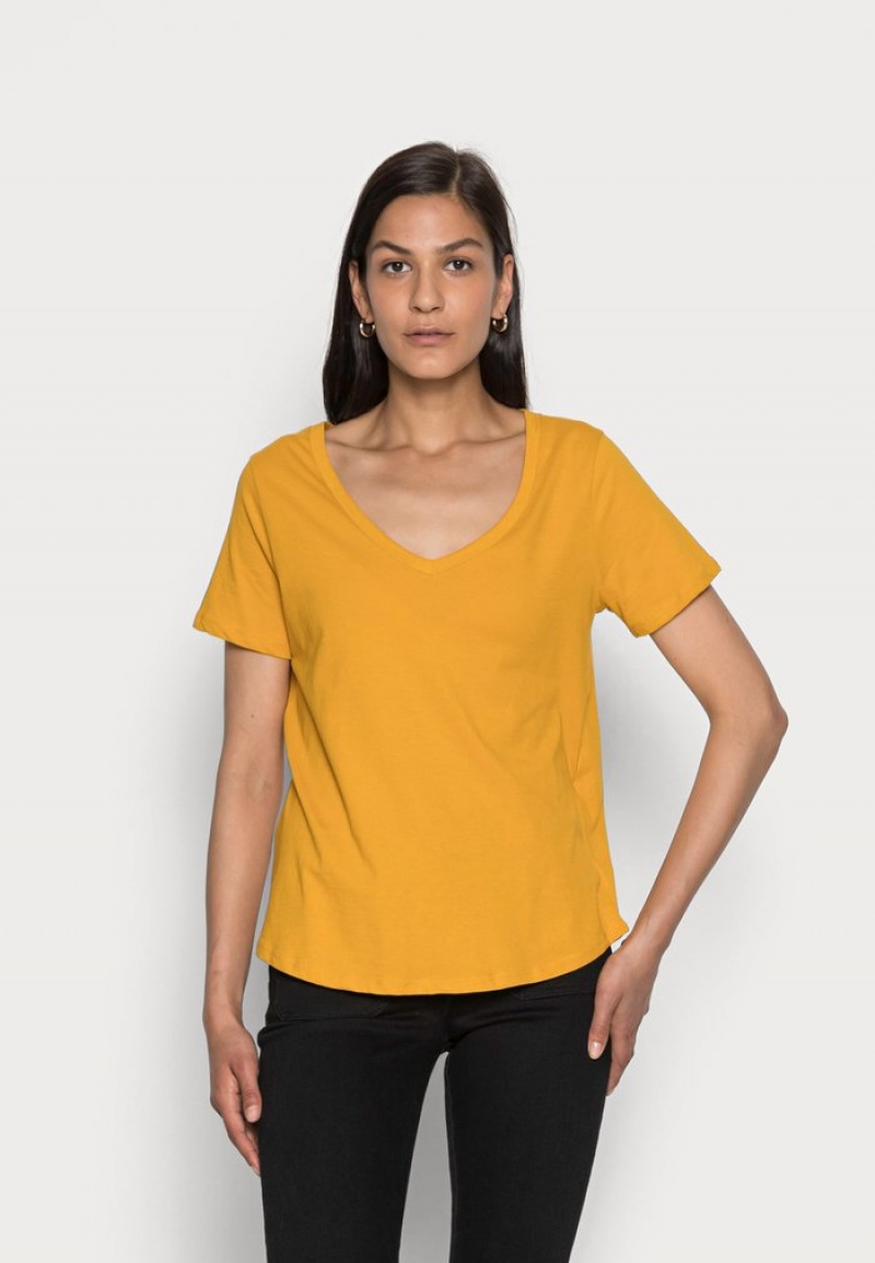 Anna Field Flash Sale Basic T-Shirt Dam Gula | SE-UTPZHY387