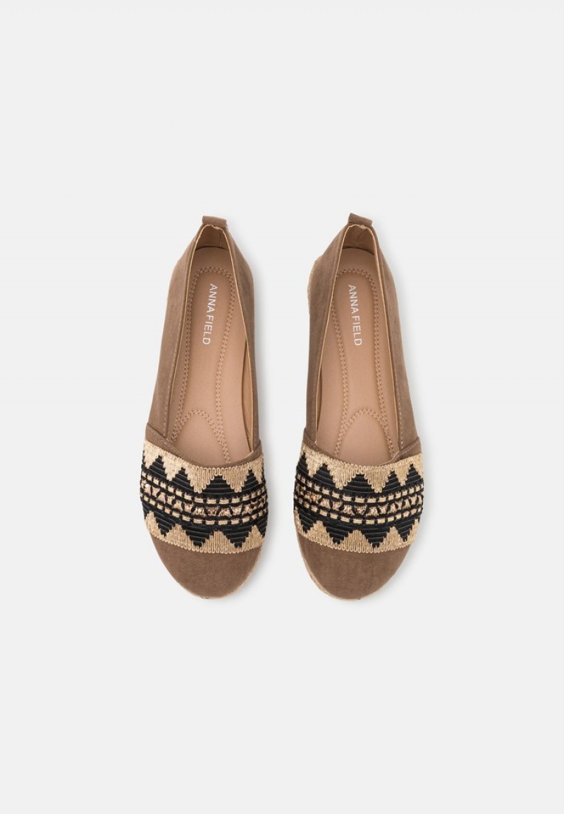 Anna Field Flash Sale Espadrilles Låga Skor Dam Gröna | SE-QHUGMA683