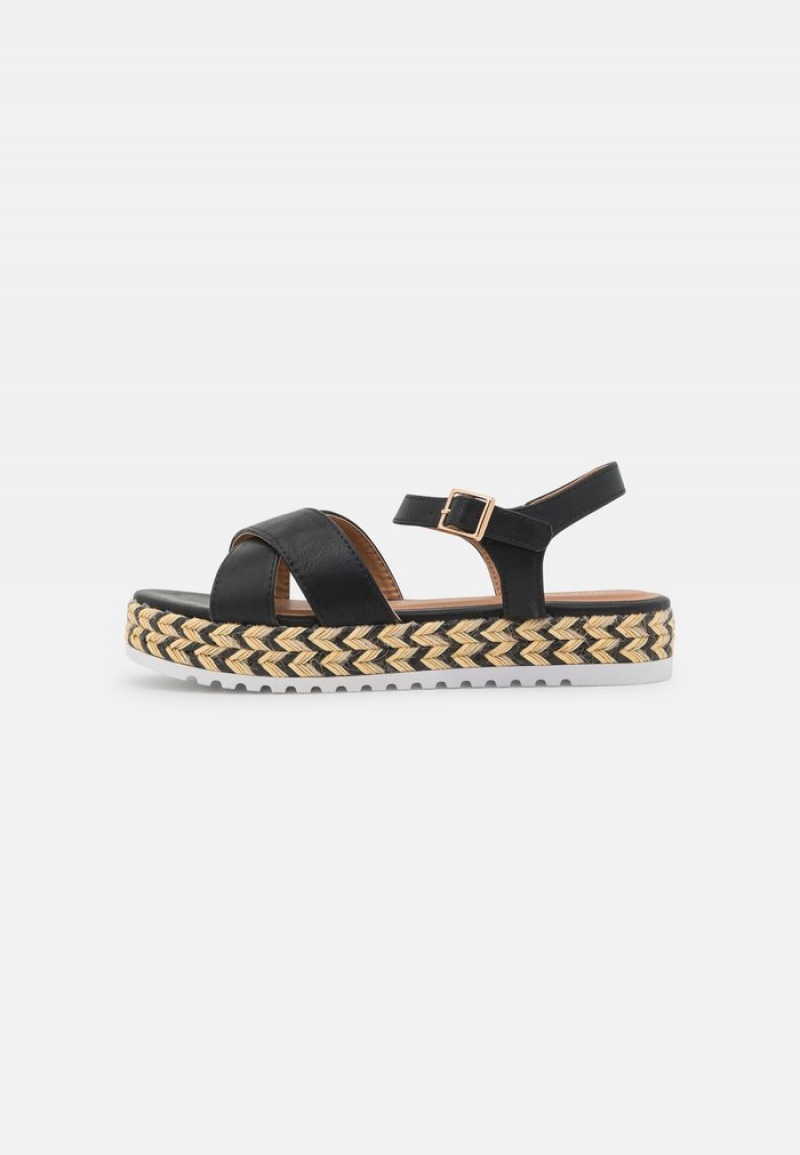 Anna Field Flash Sale Espadrilles Sandaler Dam Svarta | SE-SPUQNR096