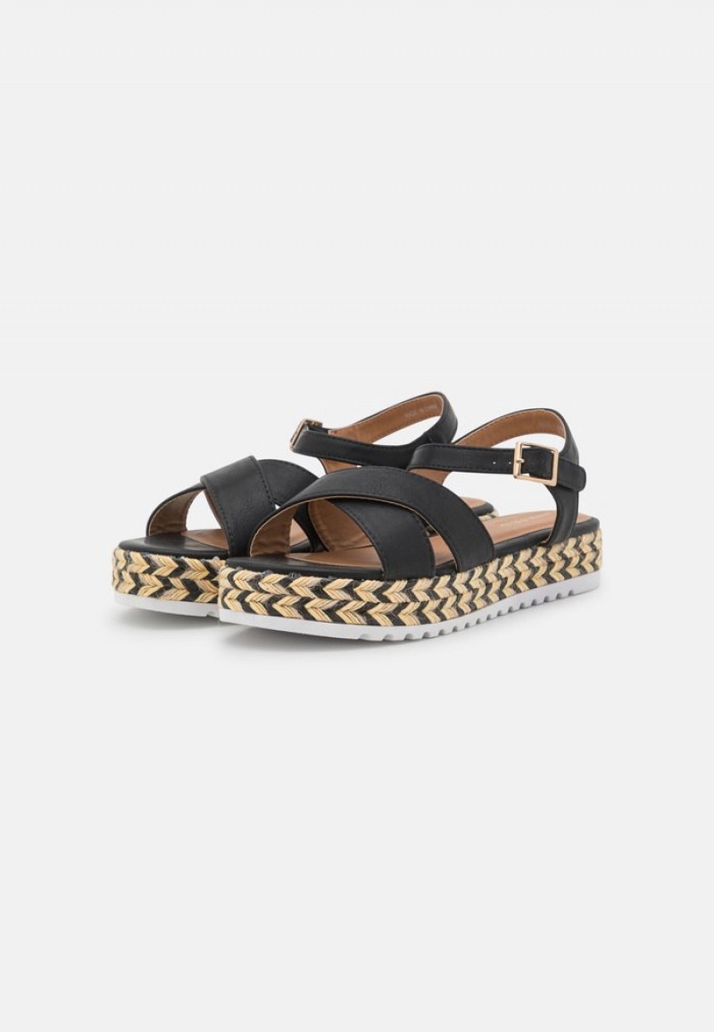 Anna Field Flash Sale Espadrilles Sandaler Dam Svarta | SE-SPUQNR096