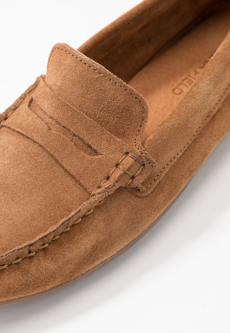 Anna Field Flash Sale Leather Moccasins Låga Skor Dam Bruna | SE-SYZQFM521