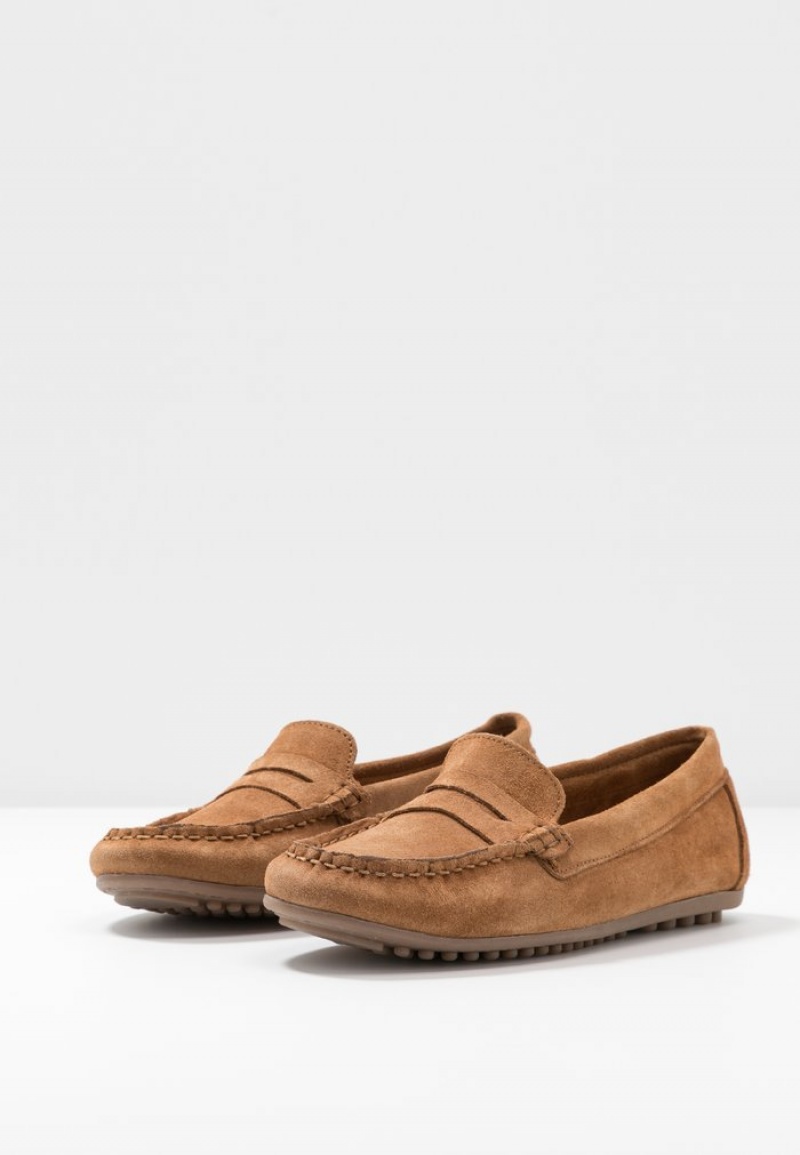 Anna Field Flash Sale Leather Moccasins Låga Skor Dam Bruna | SE-SYZQFM521