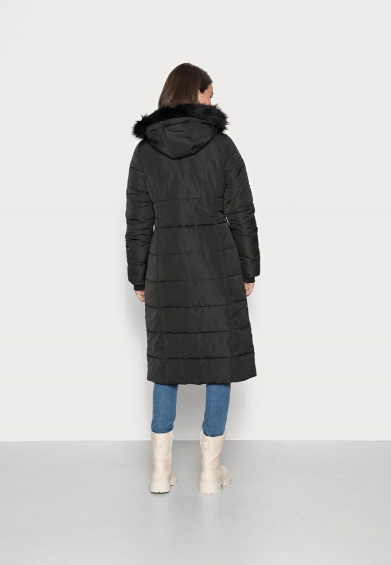 Anna Field Flash Sale Long Puffer With Hood Vinter Kappa Dam Svarta | SE-WJRQSP054