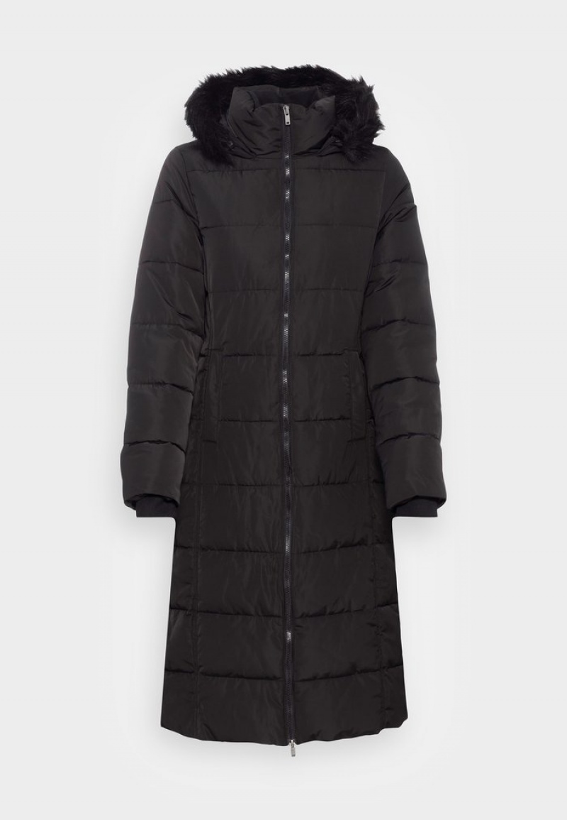 Anna Field Flash Sale Long Puffer With Hood Vinter Kappa Dam Svarta | SE-WJRQSP054