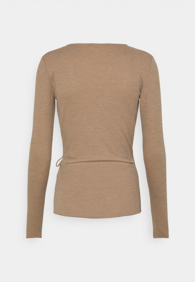 Anna Field Flash Sale Long Sleeved Top Pullover Dam Beige | SE-YLOXQH650