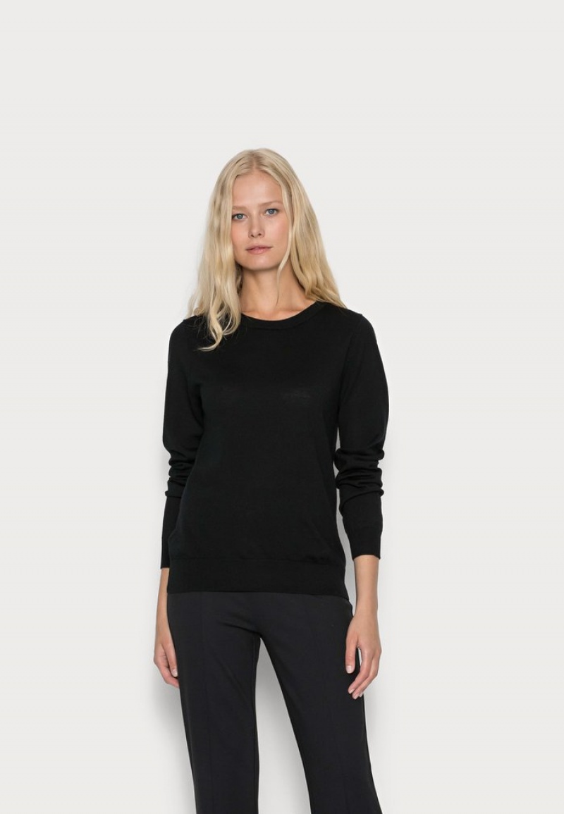 Anna Field Flash Sale Merino Ull Jumper Pullover Dam Svarta | SE-GXOWQP620