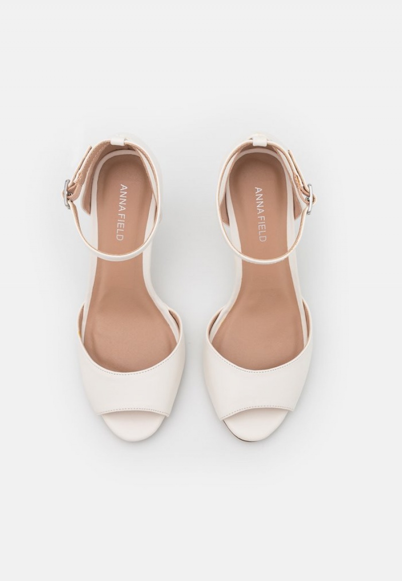 Anna Field Flash Sale Peep Toes Klackar Dam Vita | SE-AFMKVW647