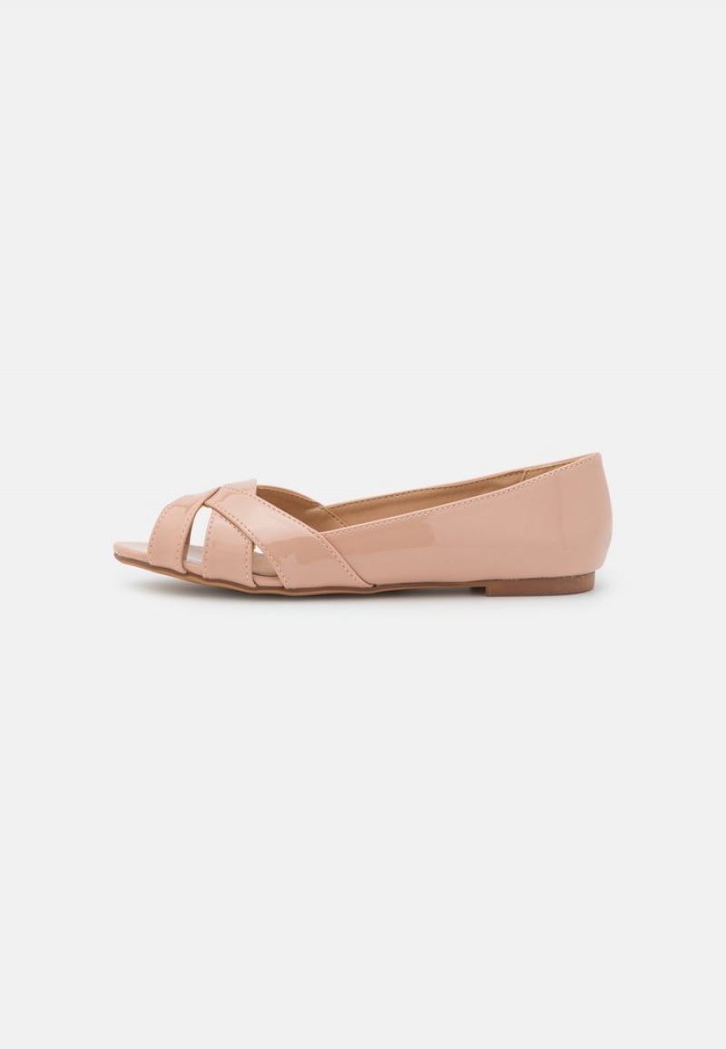 Anna Field Flash Sale Peeptoe Ballet Pumps Ballerina Dam Ljusrosa | SE-CZVBAW756