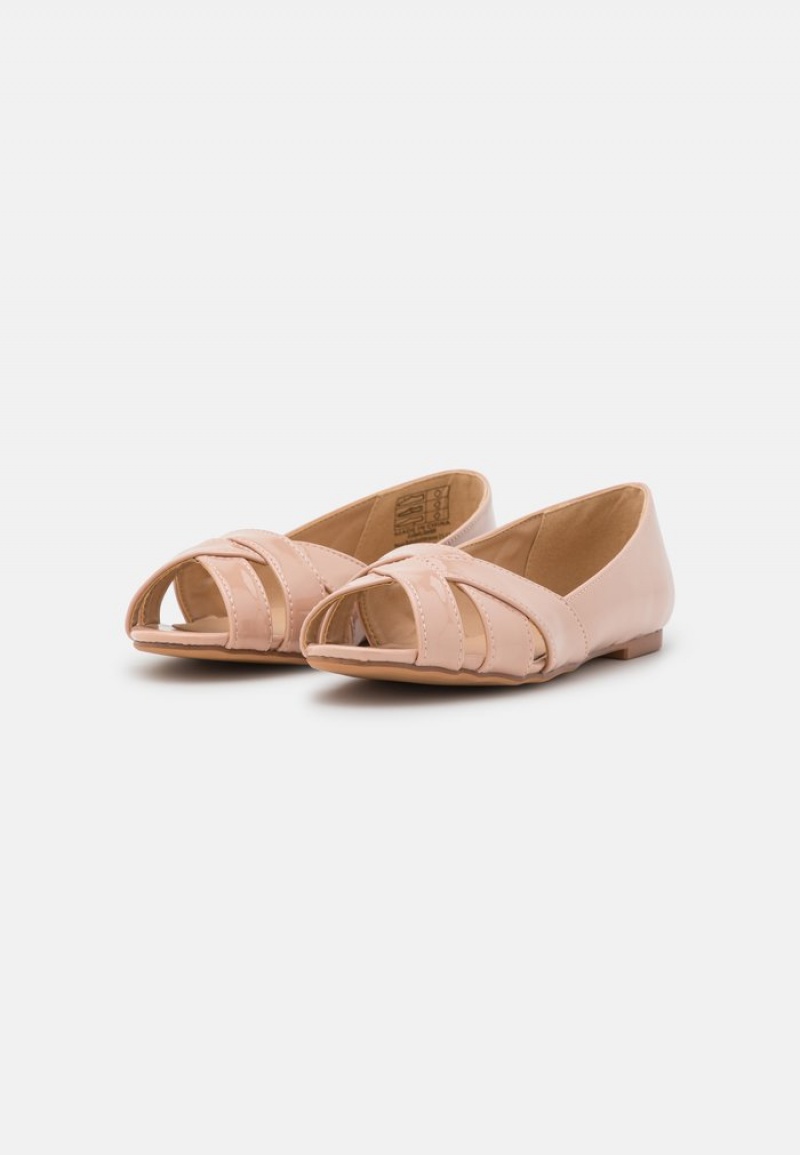 Anna Field Flash Sale Peeptoe Ballet Pumps Ballerina Dam Ljusrosa | SE-CZVBAW756