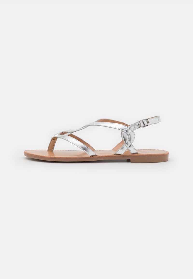 Anna Field Flash Sale T-Bar Sandaler Dam Silver | SE-ASECJG869