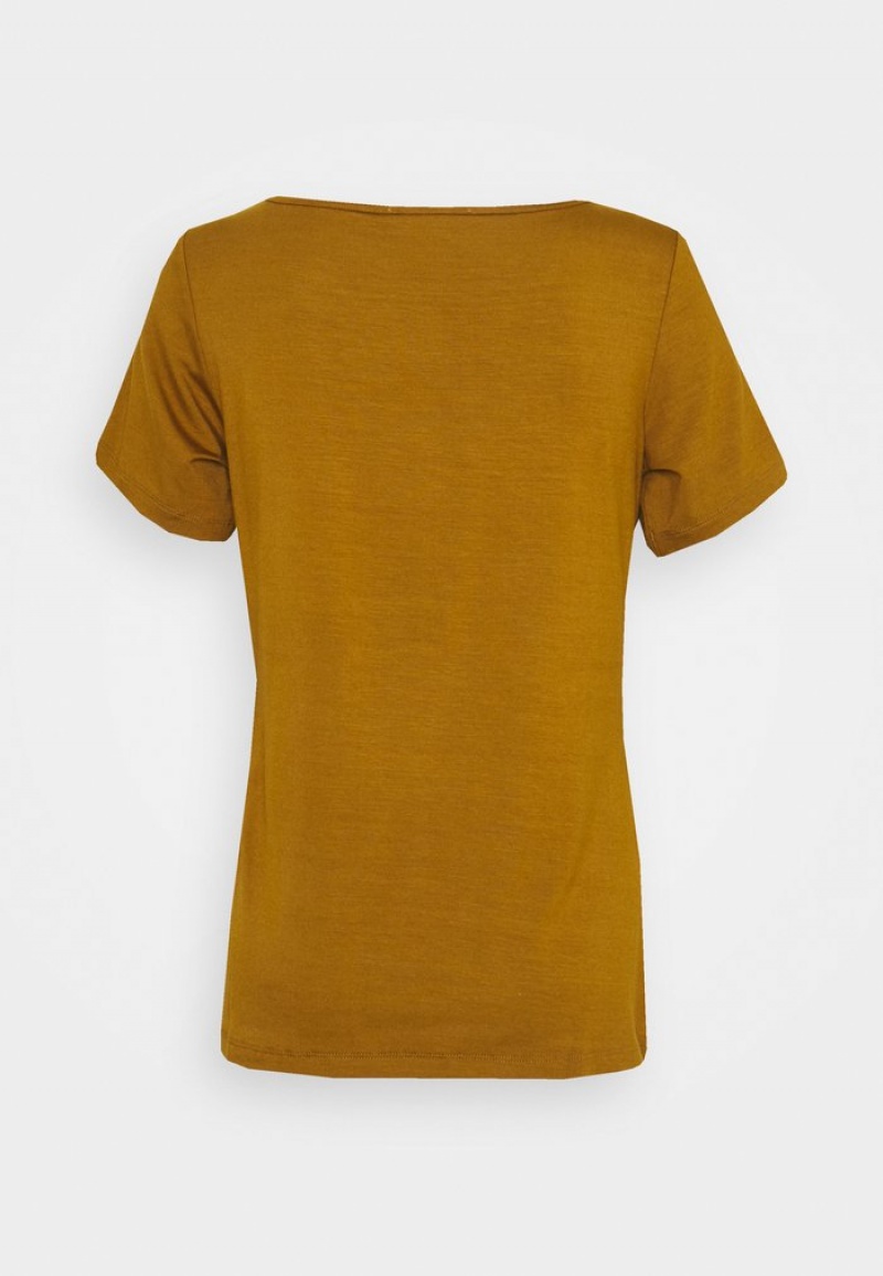 Anna Field Hot Sale Basic T-Shirt Dam Bruna | SE-AQEHBC950