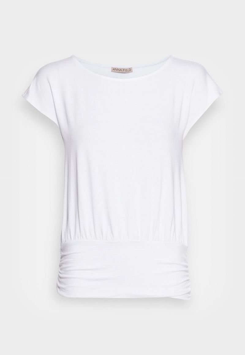 Anna Field Hot Sale Basic T-Shirt Dam Vita | SE-BJICEK315