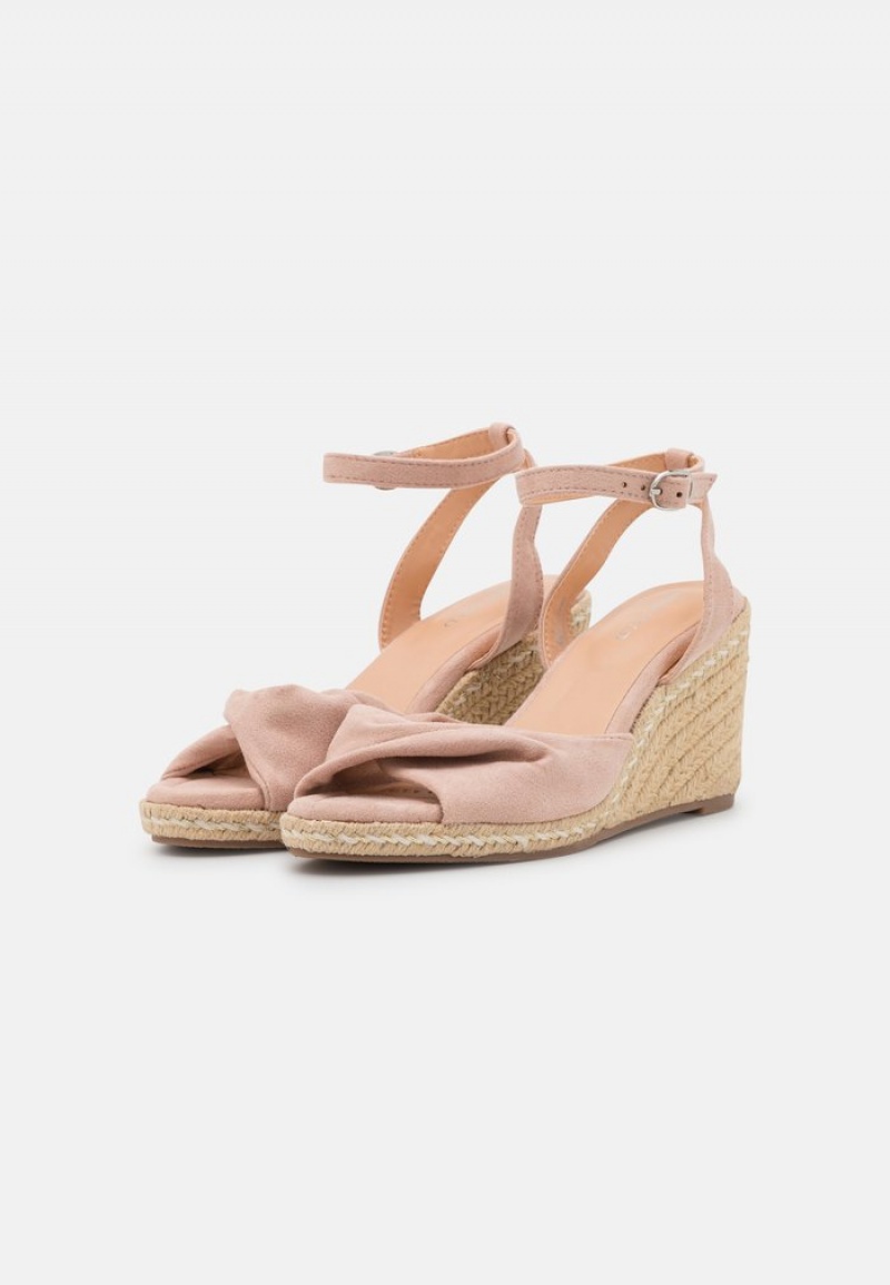 Anna Field Hot Sale Bekvämlighet Espadrilles Sandaler Dam Ljusrosa | SE-XIQKCW049