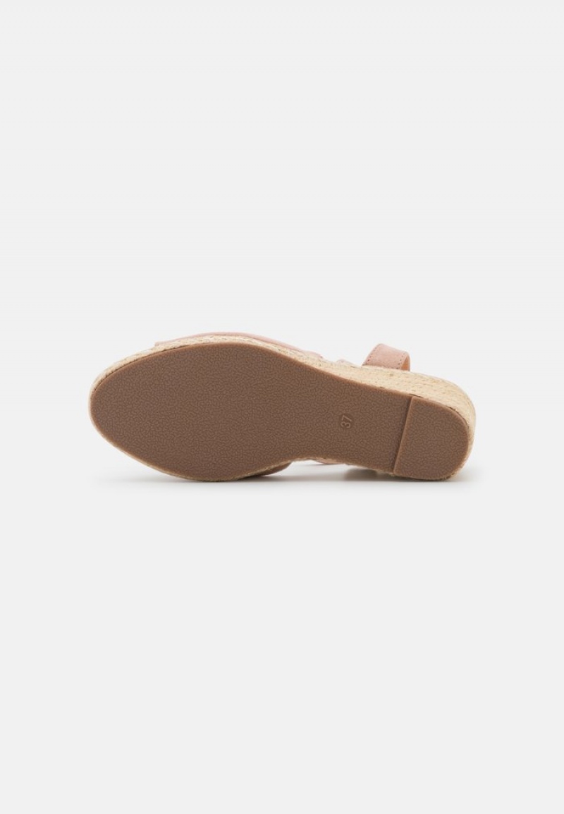 Anna Field Hot Sale Bekvämlighet Espadrilles Sandaler Dam Ljusrosa | SE-XIQKCW049