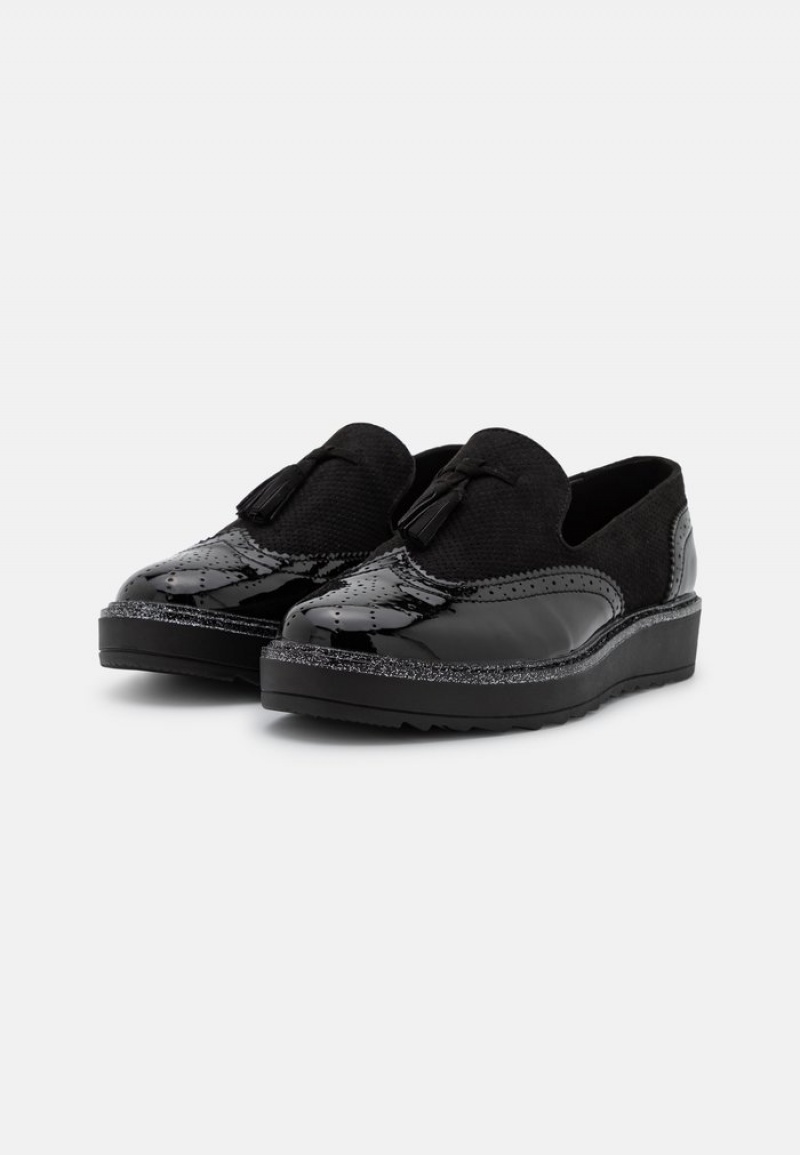 Anna Field Hot Sale Bekvämlighet Slip-Ons Låga Skor Dam Svarta | SE-IXRNSQ320