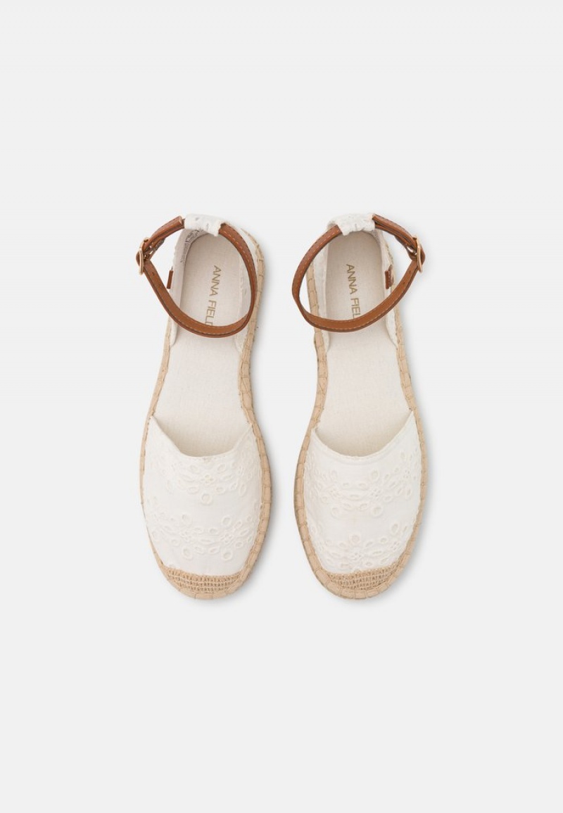 Anna Field Hot Sale Espadrilles Låga Skor Dam Vita | SE-SATFBL645