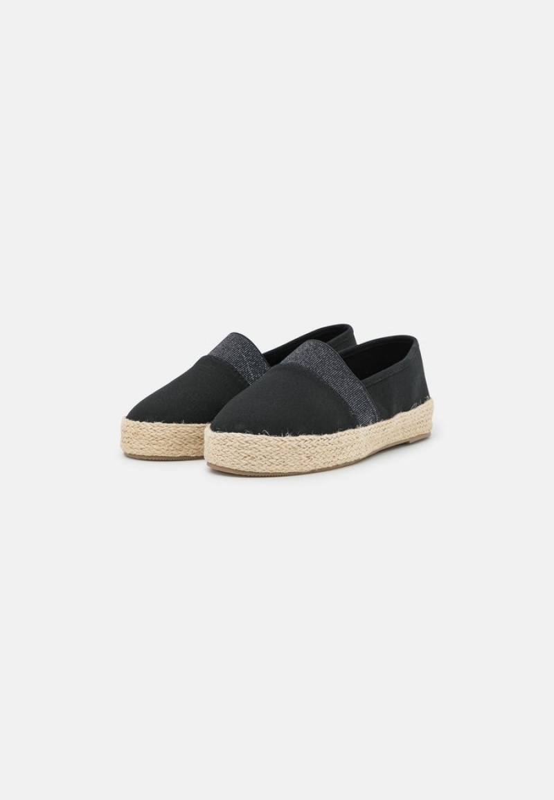 Anna Field Hot Sale Espadrilles Låga Skor Dam Svarta | SE-ZCTPOV163