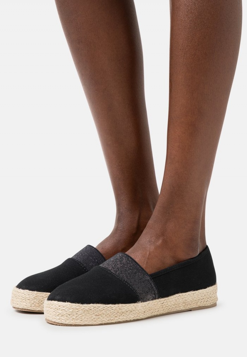 Anna Field Hot Sale Espadrilles Låga Skor Dam Svarta | SE-ZCTPOV163