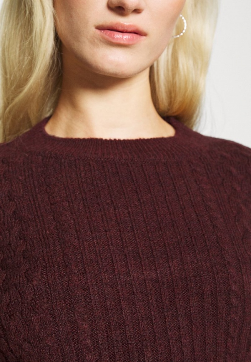 Anna Field Hot Sale Jumper Klänning Dam Vinröda | SE-RSMYJA967