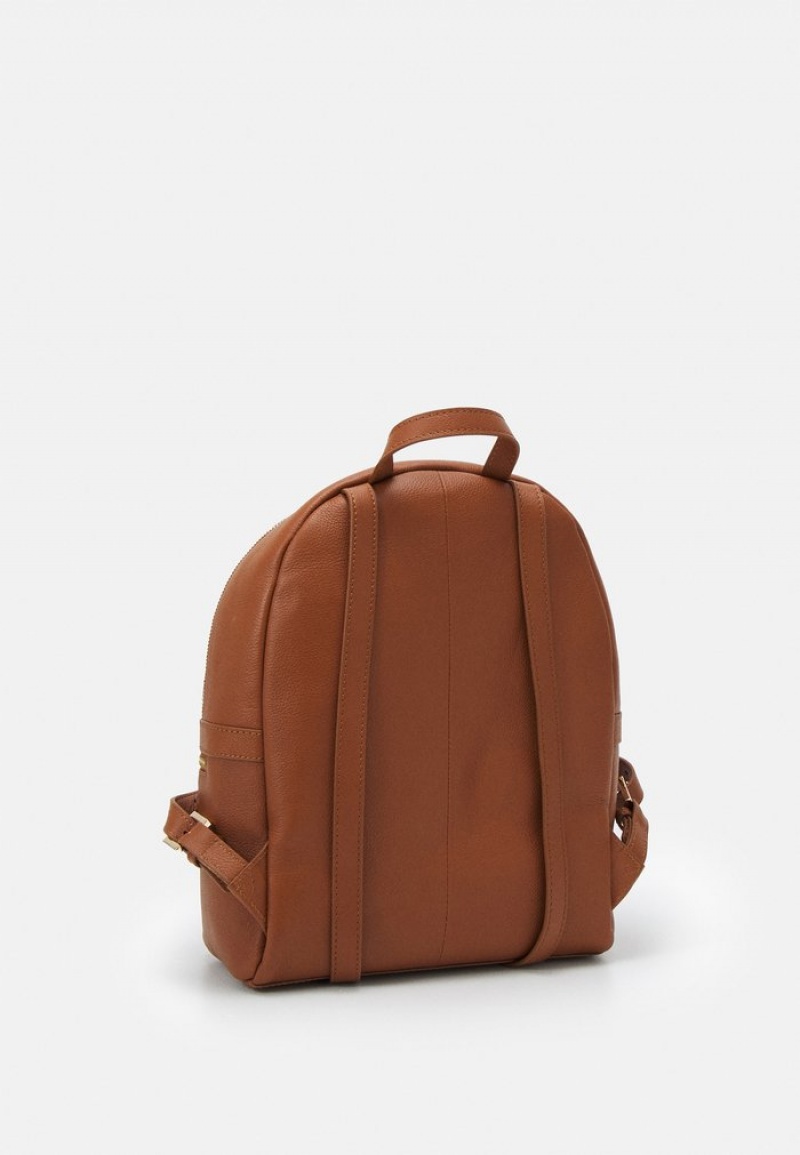 Anna Field Hot Sale Leather Rucksack Ryggsäck Dam Bruna | SE-XORYHF815