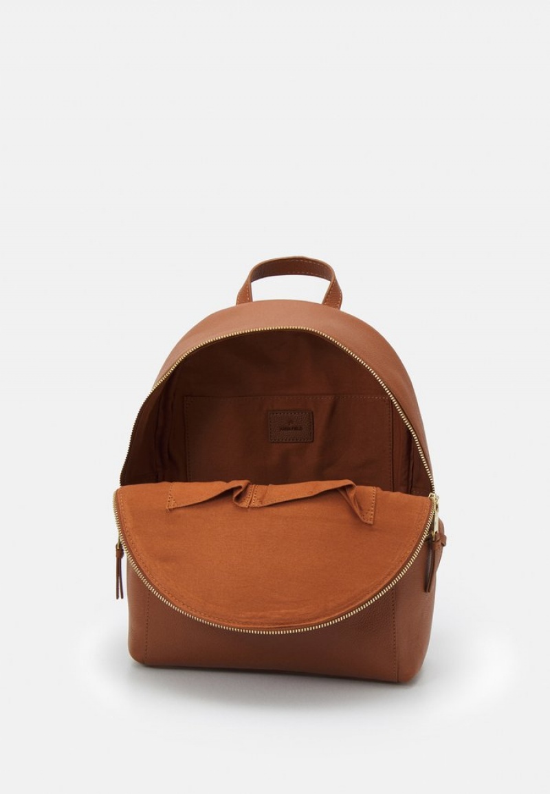 Anna Field Hot Sale Leather Rucksack Ryggsäck Dam Bruna | SE-XORYHF815