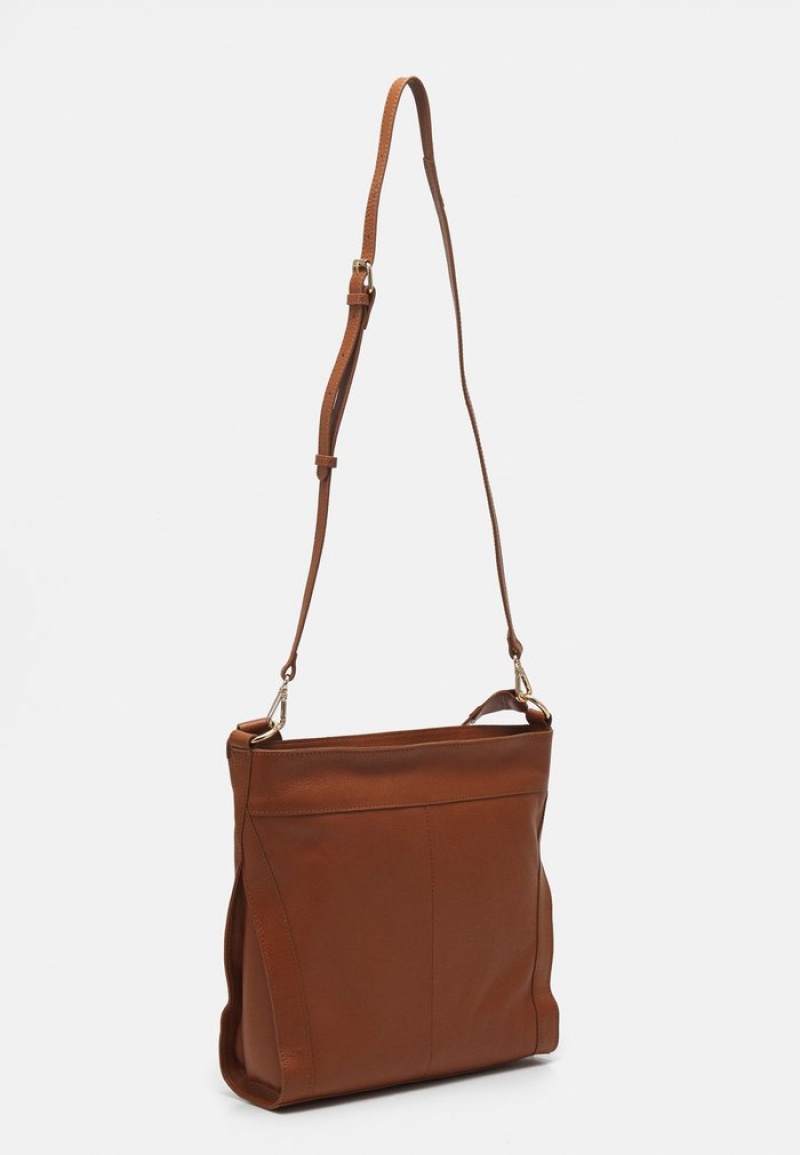 Anna Field Hot Sale Leather Toteväska Dam Bruna | SE-ILGEJP064