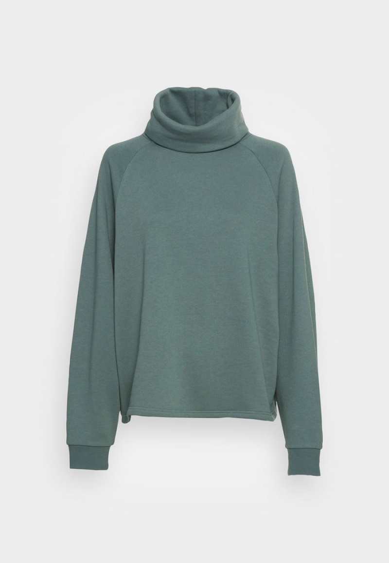 Anna Field Hot Sale Loose Roll Neck Sweatshirt Pullover Dam Gröna | SE-JMYCQB790