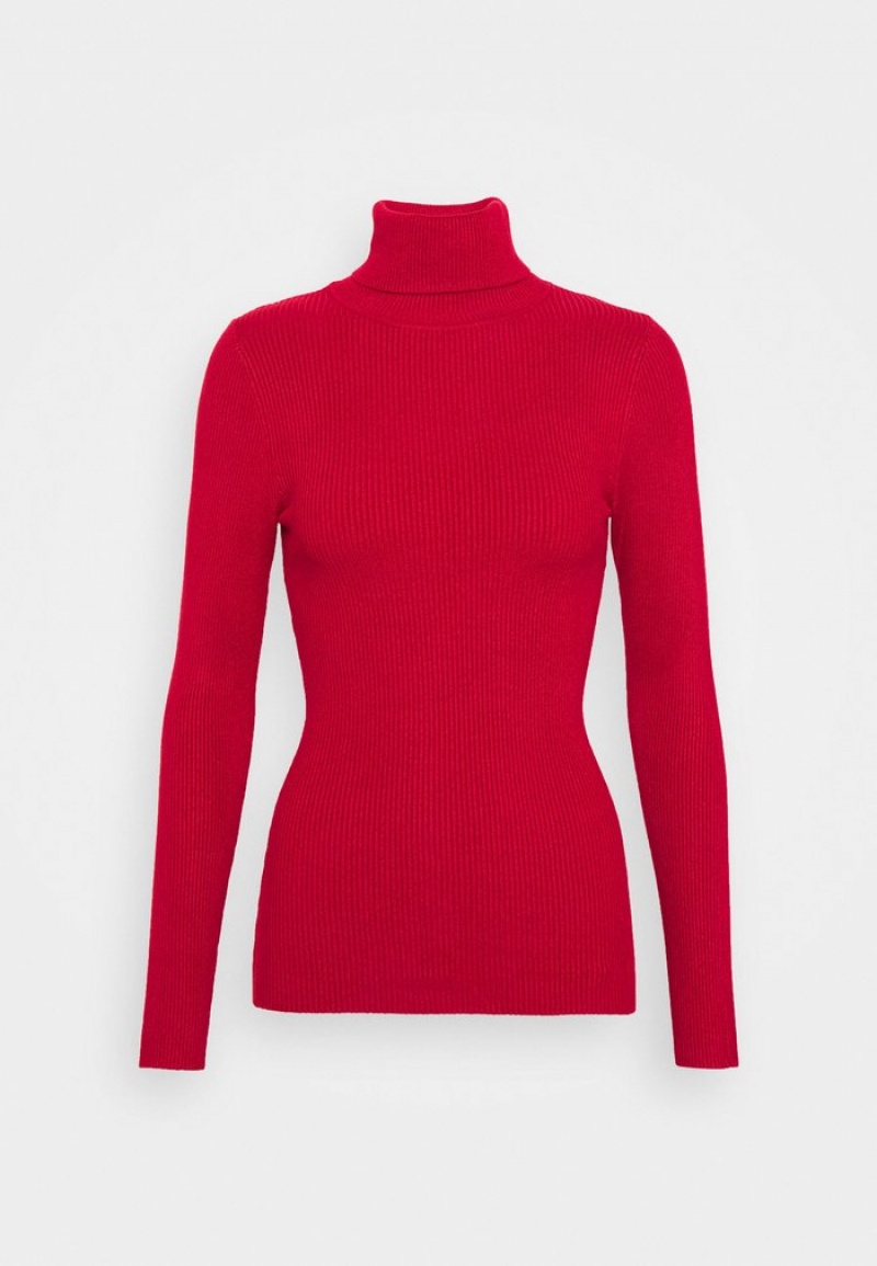 Anna Field Hot Sale Turtle Neck Jumper Pullover Dam Röda | SE-XCNIGH407