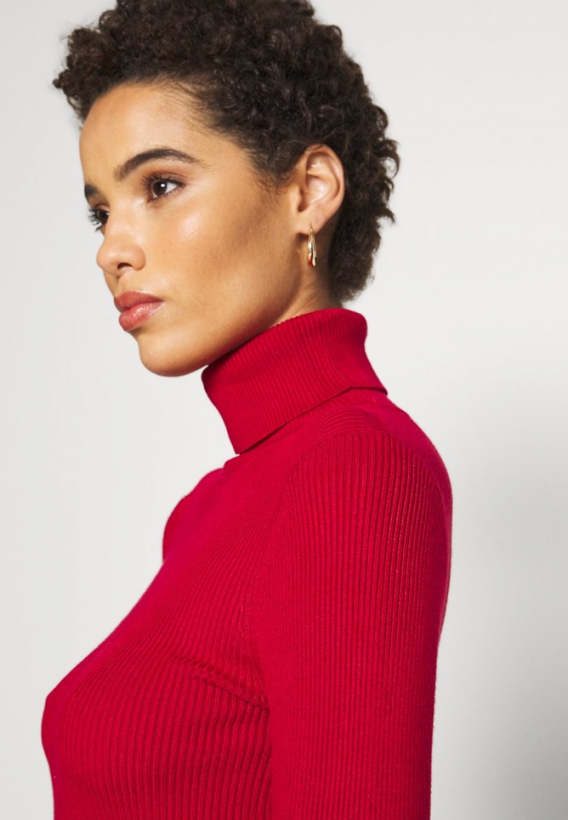 Anna Field Hot Sale Turtle Neck Jumper Pullover Dam Röda | SE-XCNIGH407