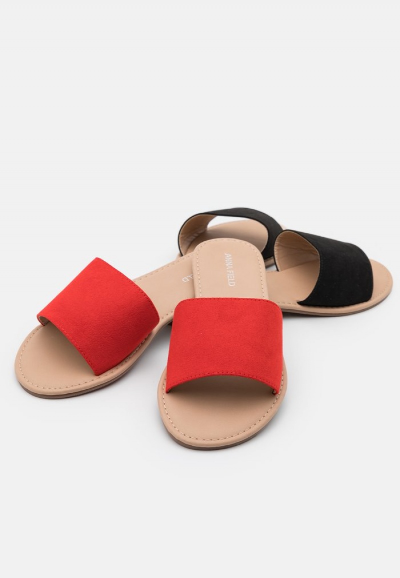 Anna Field New 2 Pack Mules Dam Svarta | SE-HSYFCU237