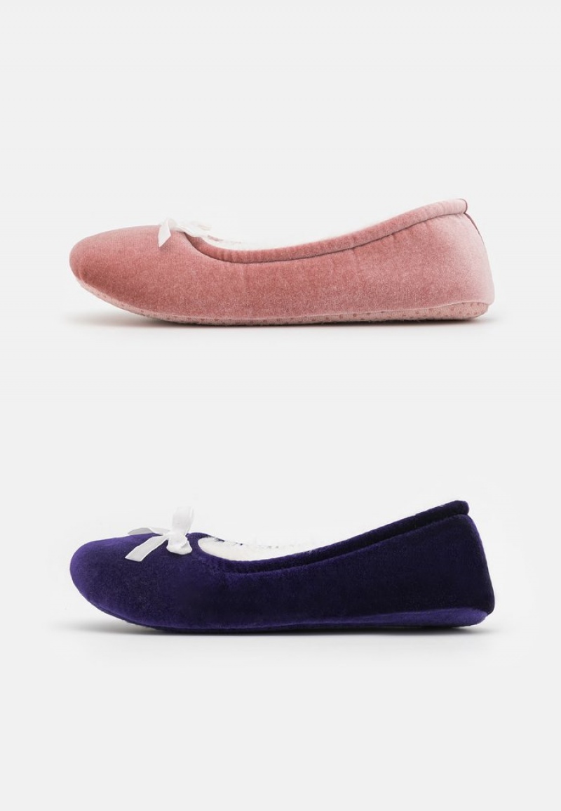 Anna Field New 2 Pack Slippers Ballerina Dam Mörkblå | SE-PFKSVM823