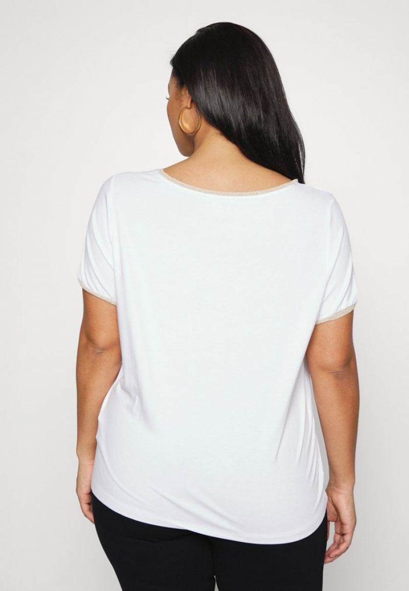 Anna Field New Basic T-Shirt Dam Vita | SE-ZNLSDR785