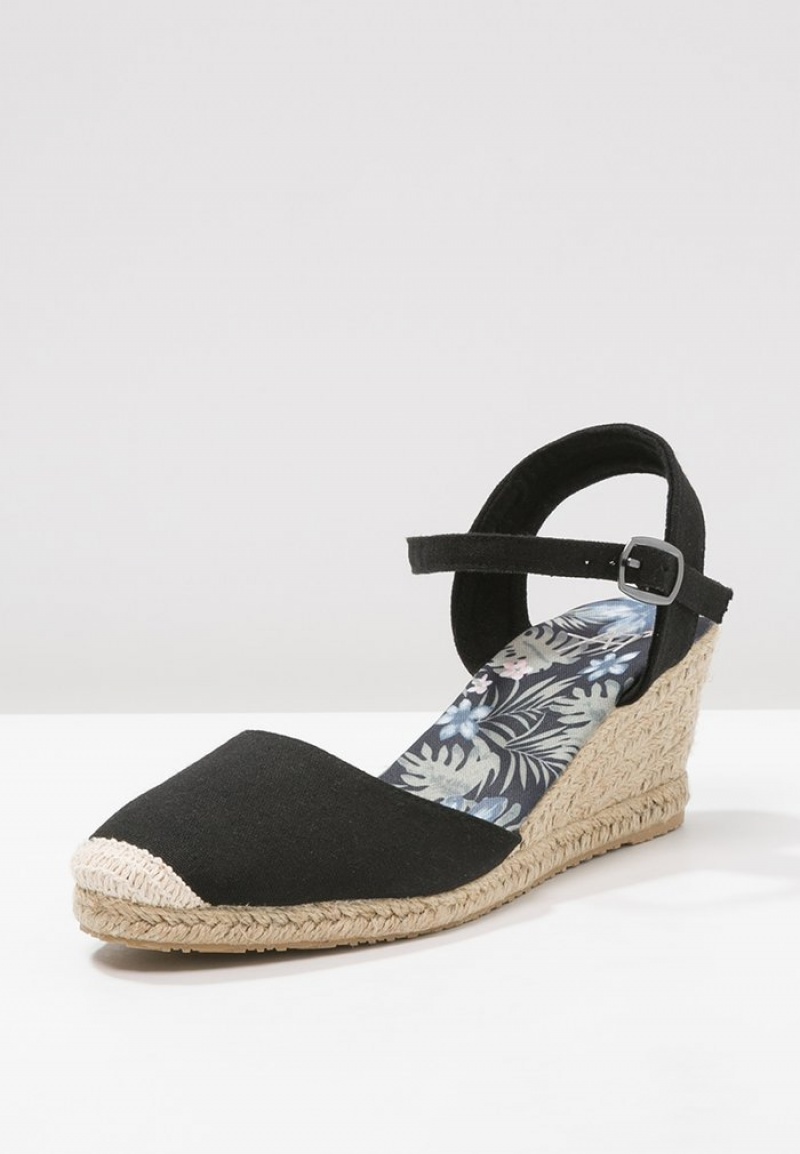 Anna Field New Espadrilles Sandaler Dam Svarta | SE-SUGLYR034