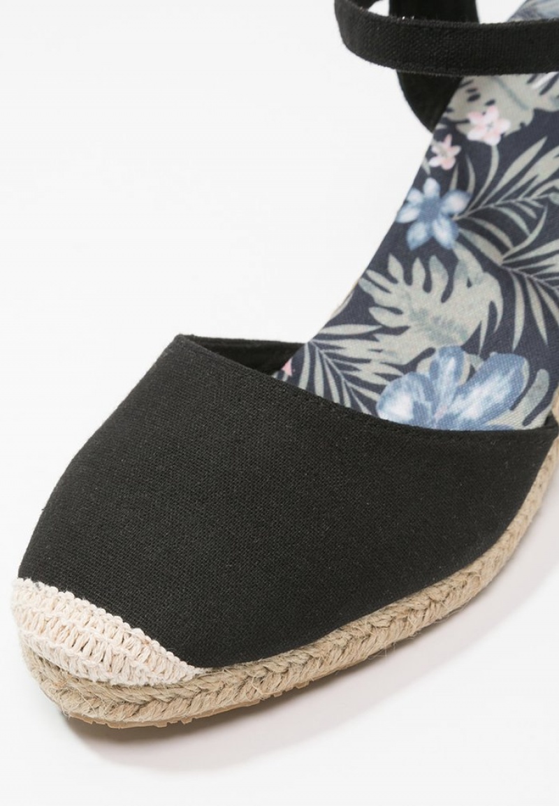 Anna Field New Espadrilles Sandaler Dam Svarta | SE-SUGLYR034