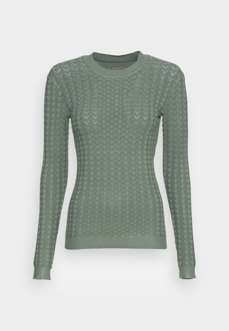 Anna Field New Jumper Pullover Dam Gröna | SE-NFMPQO493