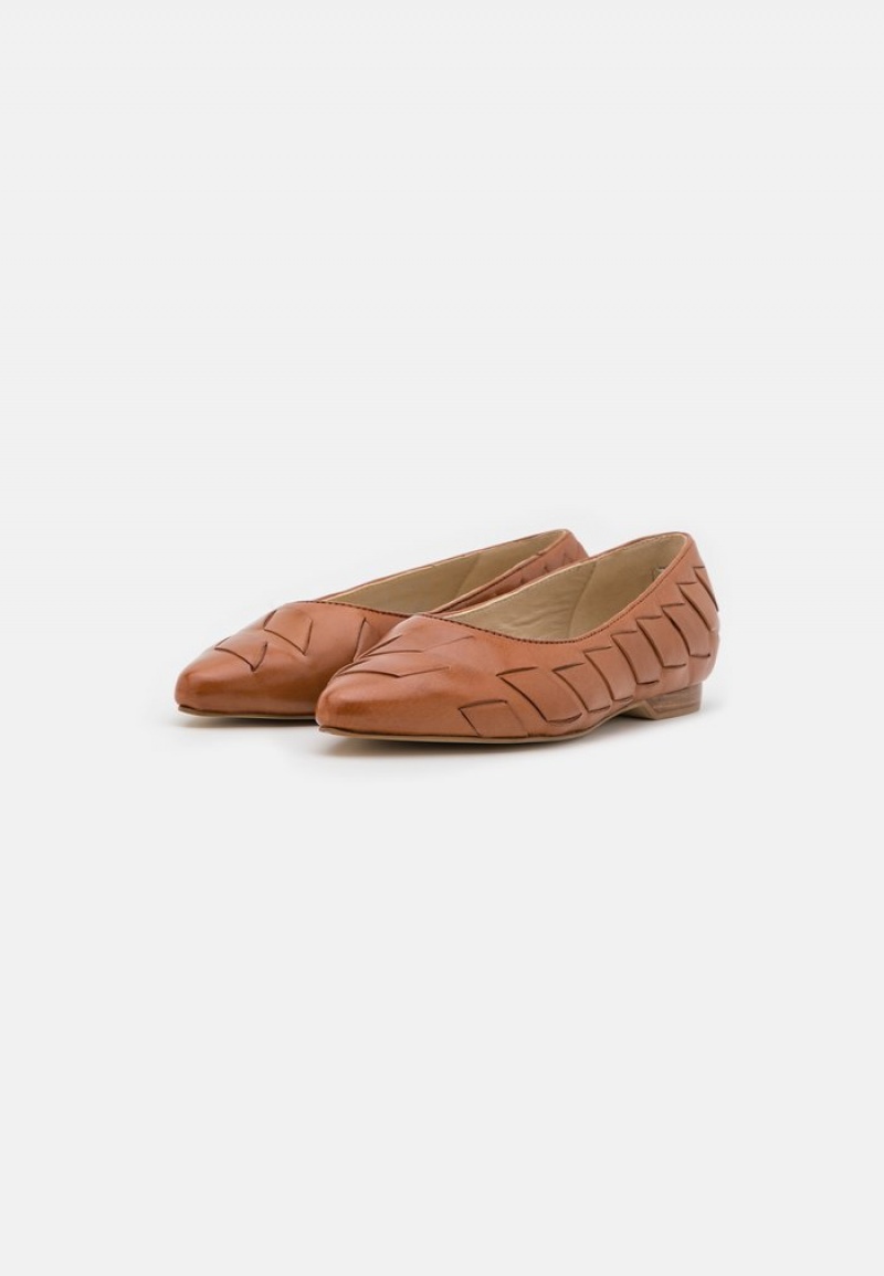 Anna Field New Leather Ballet Pumps Ballerina Dam Bruna | SE-DOIJQN396