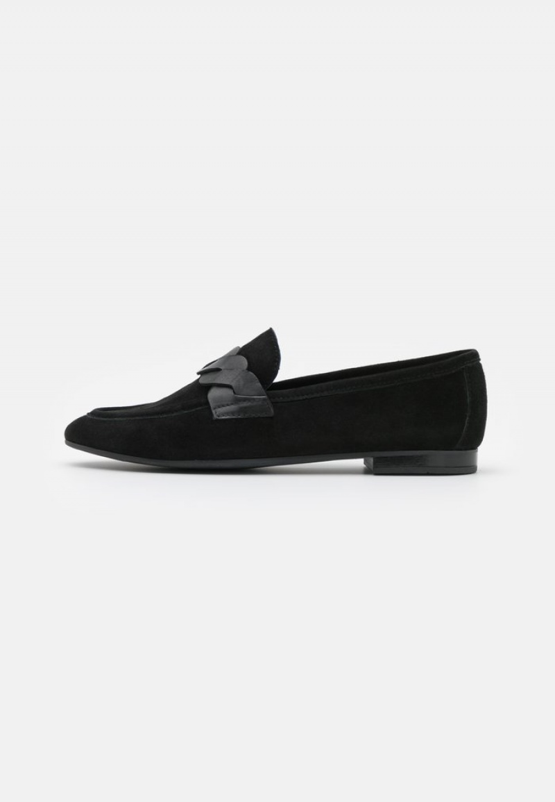 Anna Field New Leather Slip-Ons Låga Skor Dam Svarta | SE-HQISLP850