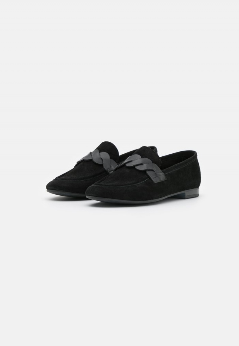 Anna Field New Leather Slip-Ons Låga Skor Dam Svarta | SE-HQISLP850