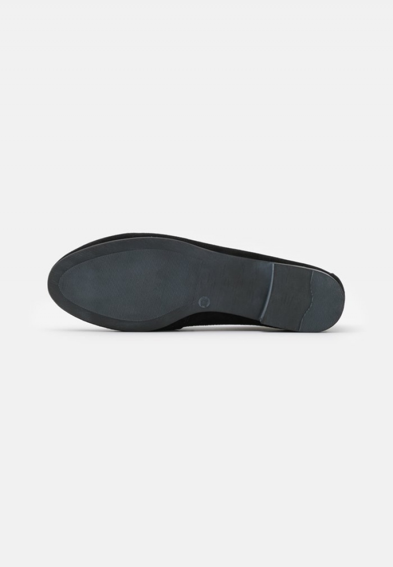 Anna Field New Leather Slip-Ons Låga Skor Dam Svarta | SE-HQISLP850