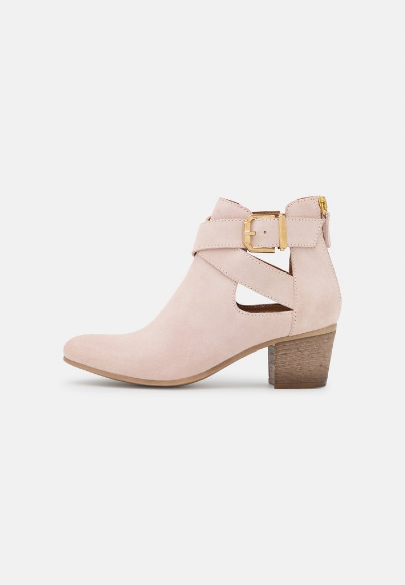 Anna Field New Leather Stövletter Dam Beige | SE-RJZXMN798