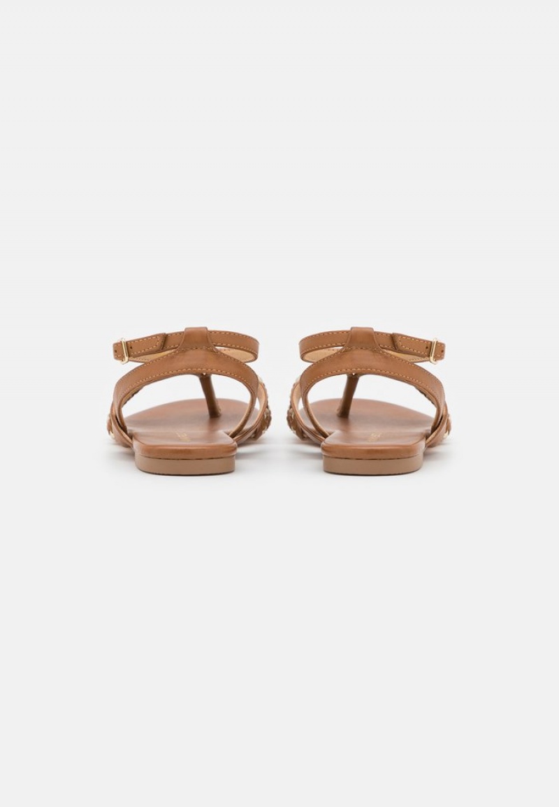 Anna Field New Leather T-Bar Sandaler Dam Bruna | SE-ASLCTH540