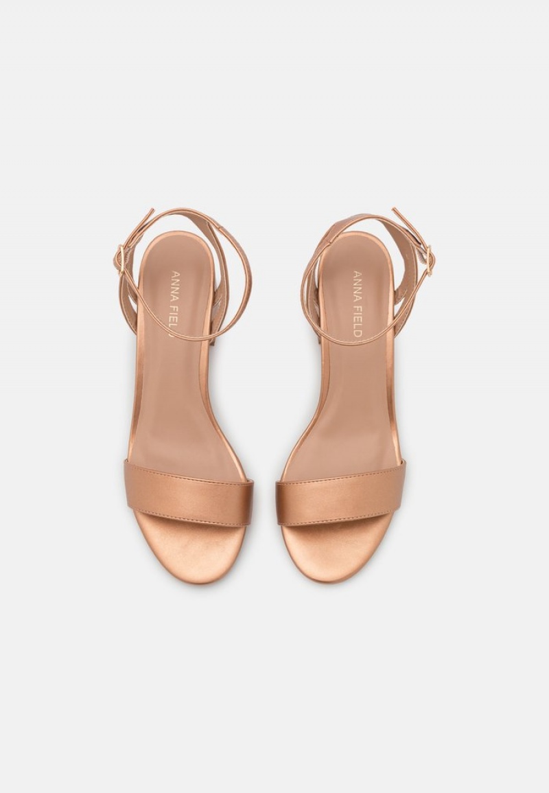 Anna Field New Sandaler Dam Rosa Guld | SE-JVYIZD342